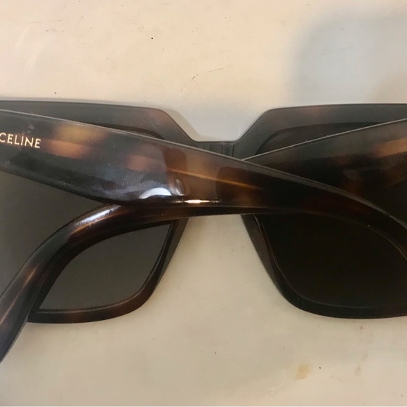 Celine New square tortoise sunglasses for sale - Picture 5 of 7
